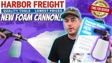 16025 SPRAY GUN 122 $15. . Harbor freight foam cannon